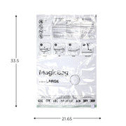 MagicBag Large Vacuum Storage Bags, 12 Pack Flat Compression Bags for Clothing with Airtight Seal and IonicSeal Valve Technology