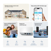 TP-Link Deco WB9600 Dual-Band Wi-Fi 7 Mesh Router System, 2-Pack, Covers 4600 Sq Ft, Connects 150+ Devices, WPA3 Security