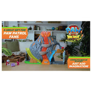 PAW Patrol Super Lava Blast Volcano Playset with Exclusive Humdinger Figure, Mining Vehicle, Lights and Sounds, 4 Action Figures, Dinosaur Toys for Kids 3+, 6076492