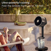 Shark FlexBreeze Pro Mist Indoor Outdoor Pedestal & Table Fan With Water Tank