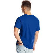 Hanes Beefy-T Unisex Heavyweight Cotton T-Shirt, Deep Royal, S