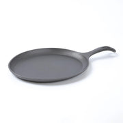 HAWOK Cast Iron Fajita Plate Sizzler Pan Set, Pre-Seasoned, Bamboo Tray and Cotton Handle Holder, Set of 12