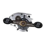 Abu Garcia Revo X VoltiQ Low Profile Baitcast Reel, High Speed 7.3:1 Gear Ratio, Left Handed, Carbon Frame