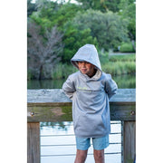 Huk Coldfront Graphic Hoodie for Kids - Harbor Mist Heather - S