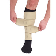 CircAid Juxtalite HD Lower Leg Compression Wrap, Adjustable 20-50 mmHg, Breath-O-Prene, Beige, Medium Long, CJL3L002