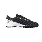 Vizari Tesoro Turf Soccer Shoes, Lightweight Synthetic Upper, Molded Cleats, Durable Rubber Outsole, Black and White, Unisex, 93463
