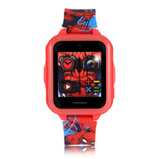 Marvel SPD7060WM Spider Man iTime Unisex Touchscreen Smart Watch with Silicone Strap, Red Case, 42mm