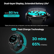 Ticwatch Pro 5 Men's Snapdragon W5+ Gen 1 Smartwatch, Obsidian