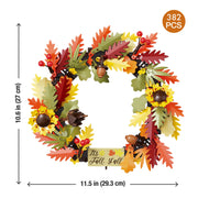 Brickcraft Harvest Wreath Brick Building Kit, 382 Pieces | DIY Autumn & Halloween Home Dcor | 2-in-1 Fall Wreath & Garland Craft | Festive Thanksgiving Decoration Gift for Kids & Adults, Ages 8+
