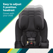 Safety 1st Grow and Go Sprint All-in-One Convertible Car Seat, Black Beauty III, 3-Position Recline, QuickFit Harness, Machine-Washable Seat Pad, CC450ULC