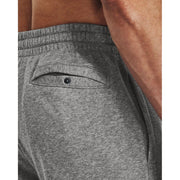 Under Armour Rival Fleece Pants for Men - Castlerock Light Heather/White - M