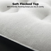 Alvantor Air Mattress with Built-in Electric Pump, Comfort Flocking Top, Honeycomb Support, Black, Twin and Queen Sizes