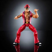 Mattel WWE x Street Fighter The Rock Final Boss 6-Inch Action Figure with 25 Points Articulation, TrueFX Detailing, Swappable Hands, Accessories, Retro Packaging, JLD79