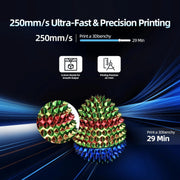 Geeetech Mini Faster 3D Printer, Fully Assembled, Direct Drive Extruder, Heated Build Plate, WIFI Enabled, Blue-White, M1S