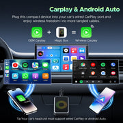 Lamtto AI Box Wireless Carplay Adapter Support, Black