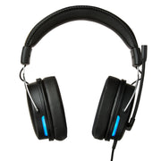 Onn Gaming Headset with 7.1 Virtual Surround Sound, Noise Canceling Boom Microphone, Metal-Reinforced Frame, Black