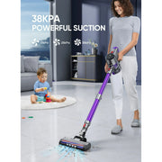BUTURE VC10 Cordless Stick Vacuum 40KPA 400W 60Mins Runtime, Purple