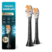 Philips Sonicare A3 Premium All-In-One Toothbrush Replacement Heads, Black, 2 Pack, HX9092/95