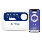 Pihode Smart Sprinkler Controller, 8-Zone Wi-Fi Irrigation System with App Remote Control, Rain Skip, Seasonal Watering Adjustment