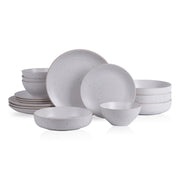 Stone Lain BLB1097-B010002 Lauren 16-Piece Dinnerware Set Stoneware, Off White