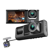 ZETA-CAM Dash Cam with WiFi, Dual Front and Interior Cameras, 170 Wide Angle, Night Vision, Motion Detection, Loop Recording, 32GB SD Card Included, 98382302