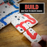 USAopoly Snakes of Wrath Tile Laying Strategy Board Game, Abstract Two Player Tactical Duel, Double-Sided Tiles, Fast Playtime, Ages 10+, PA203-953-002600-12