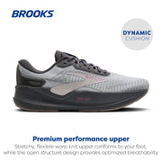 Brooks Revel Max Running Shoes for Women, Harbor Mist Grey Metallic, Medium Width, Size 6, 120470-060
