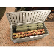 Rubbermaid Deck Box with Seat, Extra Large, 120 Gal., 16 cu. ft., Olive Steel (FG5E3900OLVSS)