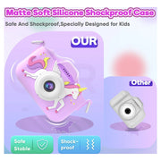 Seckton X3 Upgrade Kids 24MP Camera with Cute Silicone Cover, Purple