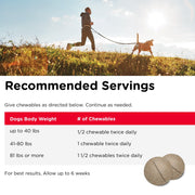 Nutri-Vet Hip & Joint Chewable Dog Supplements with Glucosamine, Chondroitin, MSM, Hyaluronic Acid, Liver Flavor, 180 Count