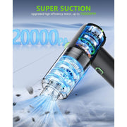TRAKAR Handheld Vacuum Cleaner 4-in-1 Multifunctional, 20000PA Suction, Cordless Rechargeable with LED Light and Multiple Nozzles