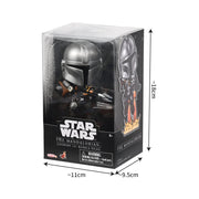 Hot Toys YuMe Star Wars The Mandalorian Cosbaby Bobble-Head Figure with Jetpack Flame Effect, Multicolor, Vinyl, Window Box Packaging, 17810