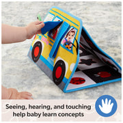 Ms. Rachel 6072303 Official Tummy Time Plush Activity Bus for Ages 3 Months to 1+ Years