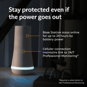 SimpliSafe 7-Piece Home Security System, Wireless, Battery Powered, 100 dB Siren, White