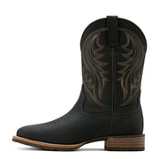 Ariat Hybrid Rancher Western Boots, Waterproof Full-Grain Leather, Slip Resistant, Square Toe, Jasper Black, Size 10, 10061277