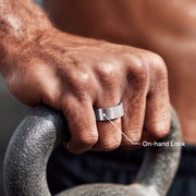 Qalo QRNT Slim Smart Ring, Advanced Health Tracker with Heart Rate, SpO2, Sleep Monitoring, Brushed Silver, Size 12