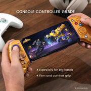 GameSir G8 Plus Thanos Edition Bluetooth Wireless Mobile Gaming Controller 3.5mm Audio, Jack Gold