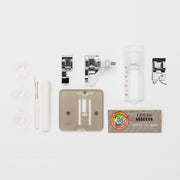 Janome 001crystal Arctic Crystal Easy-to-Use Sewing Machine with Interior Metal Frame, Bobbin Diagram, Tutorial Videos, Made with Beginners in Mind!