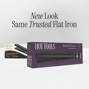 Hot Tools Pro Artist Black Gold Evolve Ionic Hair Straightening Iron, Ceramic Titanium Plates, 27 Heat Settings to 455F, 1.25 Inch, Black Gold, HT7123BG