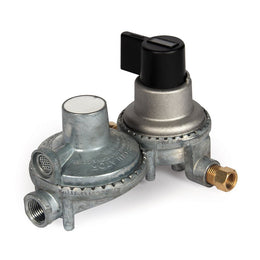 Camco Double-Stage Auto-Changeover Propane Regulator for RV, Multicolor, 59007
