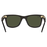 Ray-Ban Original Wayfarer RB2140 Glass Sunglasses - Polished Black/Green Classic - Large