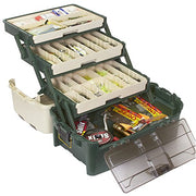 PLANO 723300 Tackle Systems Hybrid Hip 3 Tray Box, White/Blue