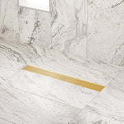 Signature Hardware SH43940078BG 40-In Linear Shower Drain, Brushed Gold