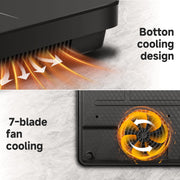 Sunmaki Double Induction Cooktop, 2 Burner, 1800W, Black, Touch Control, Portable UL-JDL-CS18D6-BK