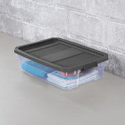 Sterilite 14743V06 38L Modular Stackers - Flat Gray