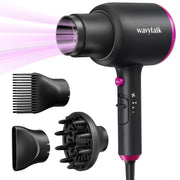 Wavytalk 5917 Ionic 1875W Hair Dryer With Diffuser, Black