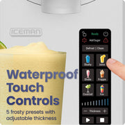 Iceman Slush-Ease MAX Slushie Machine, 90oz Capacity, Waterproof Touch Controls, 5 Preset Functions, Black, RJ62-20A-BLK-AM