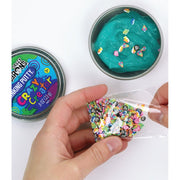 Crazy Aaron's Crazy Creator Thinking Putty Kit, Silicone Putty with Glow, Holographic, and Opal Effects, 5 Clear Tins with 9 Mix-Ins, Ages 3 and Up