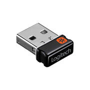 Logitech LGH_C-U0007 C-U0007 Unifying Receiver for Mouse and Keyboard Works with Any Logitech Product That Display The Unifying Logo (Orange Star, Connects up to 6 Devices)
