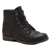 TredSafe Willow Women's High Top Slip Resistant Work Shoes, Black, Medium Width, Lace-Up Closure